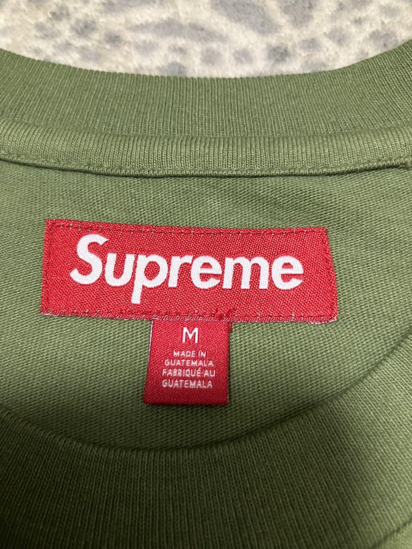 Supreme Collar Logo L/S Top ロンT カーキグリーン Supreme Collar Logo L/S Top ロンT カーキグリーン