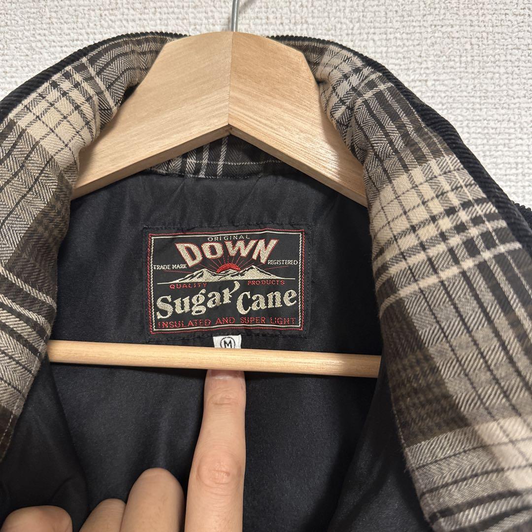 Sugar Cane ブラック ダウンベスト M