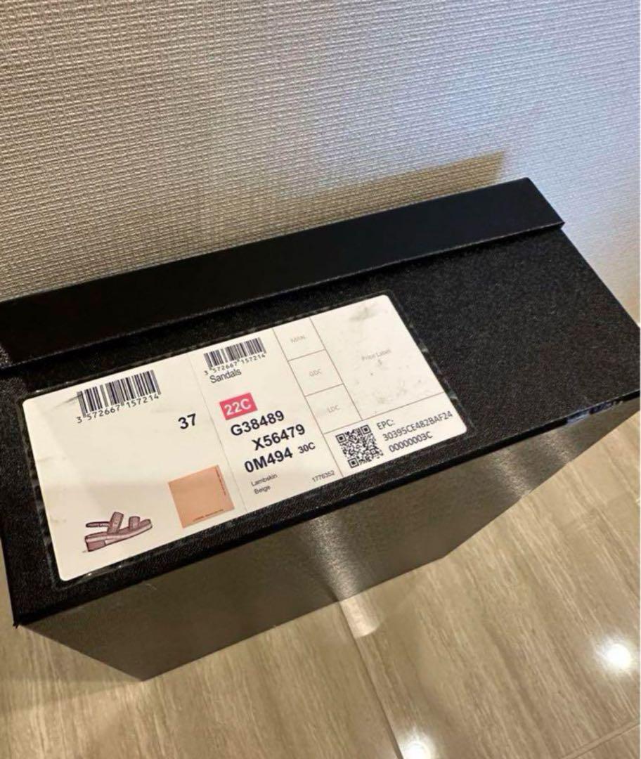 CHANEL ベージュ ストラップサンダル 37