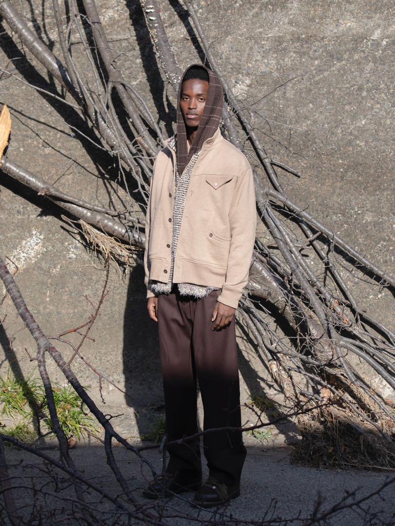 STEAF AW24 BEND LINE SWEAT BLOUSON