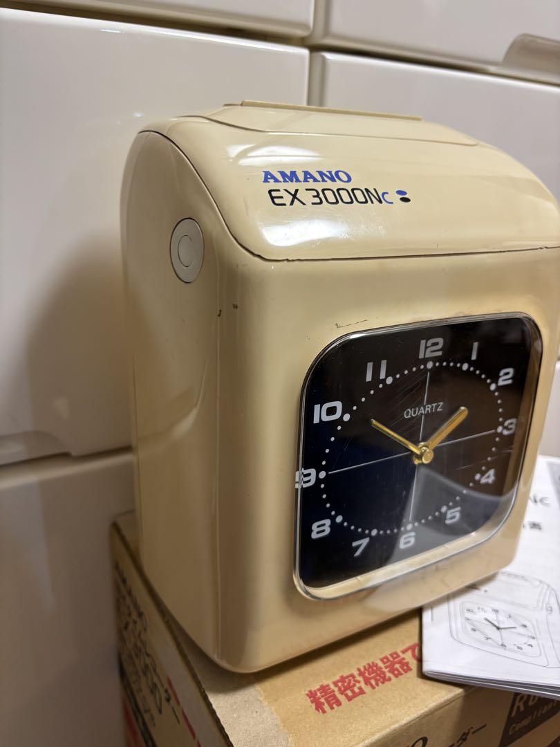 AMANO タイムレコーダー　EX3000Nc ６欄印字 取説付き