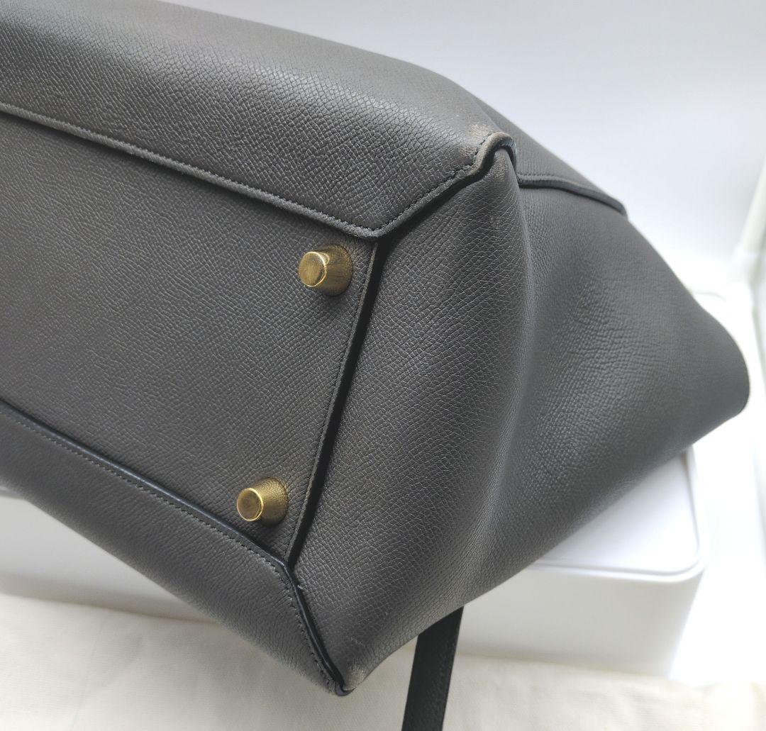 CELINE　セリーヌ 2way ナノ ベルトバッグ レザー グレー