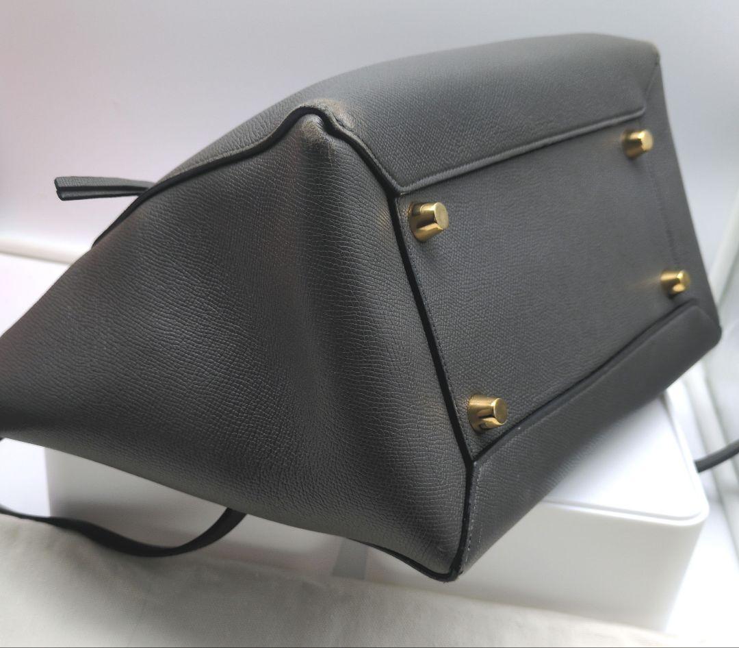 CELINE　セリーヌ 2way ナノ ベルトバッグ レザー グレー