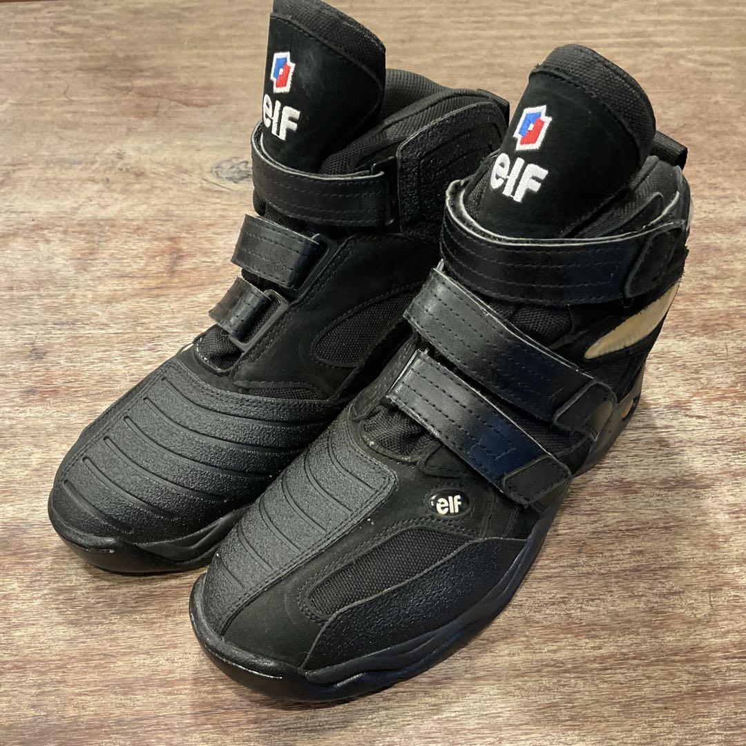 美品！elf terre エルフ テラ01 BLK ライディングシューズ 26