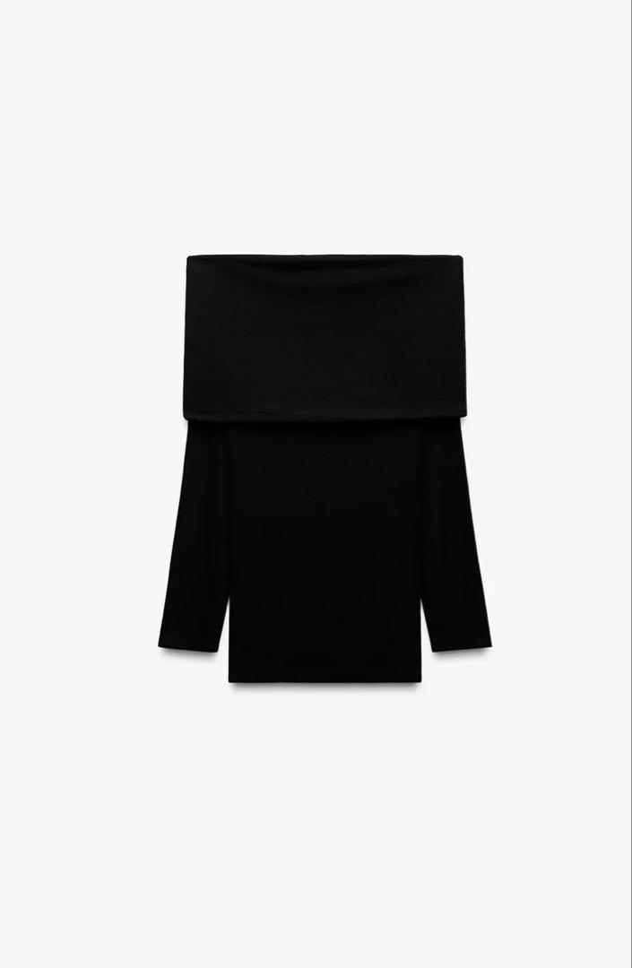 入荷なう ZARA ザラ オフ ソフトドレープストラップレストップス S トップス