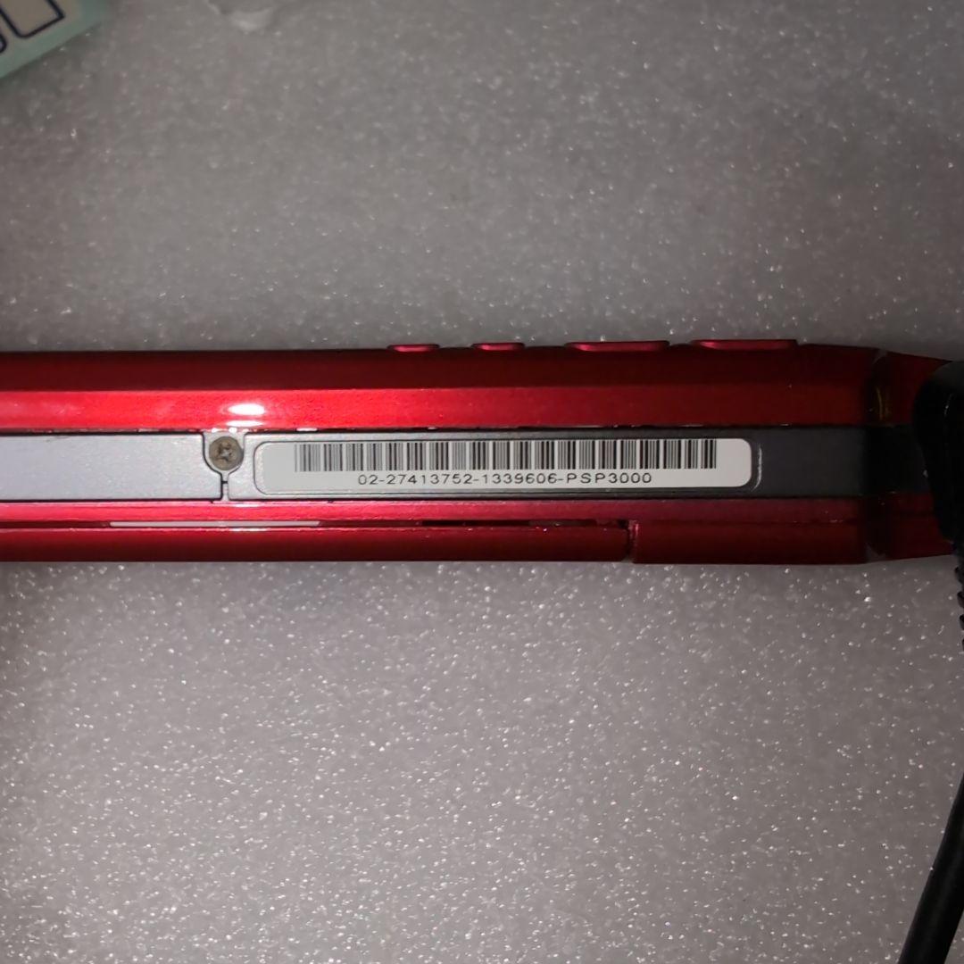 動作 済 PSP-3000 レッド 充電器 セット目立った傷や汚れなし UP786_INFO