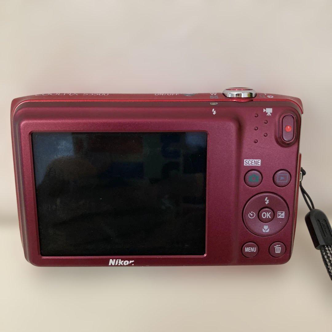 Nikon COOLPIX S3500 レッド 7倍光学ズーム デジタルカメラ