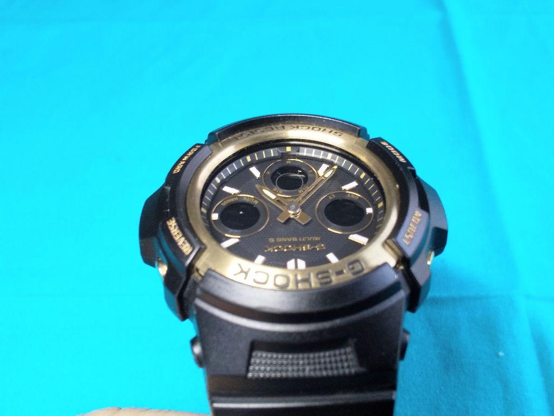 G-SHOCK AWG-M100SBG ブラック/ゴールド 電波ソーラー