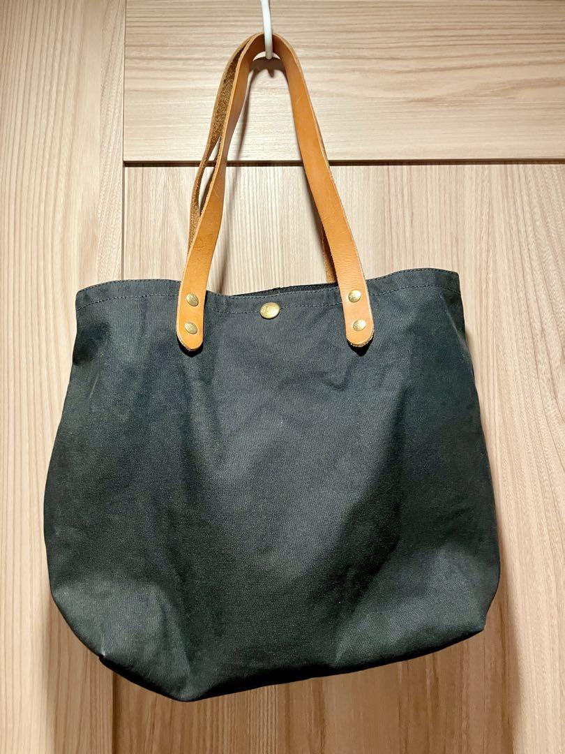 【美品】IL BISONTE イルビゾンテ トートバッグ レザー ブラック 黒