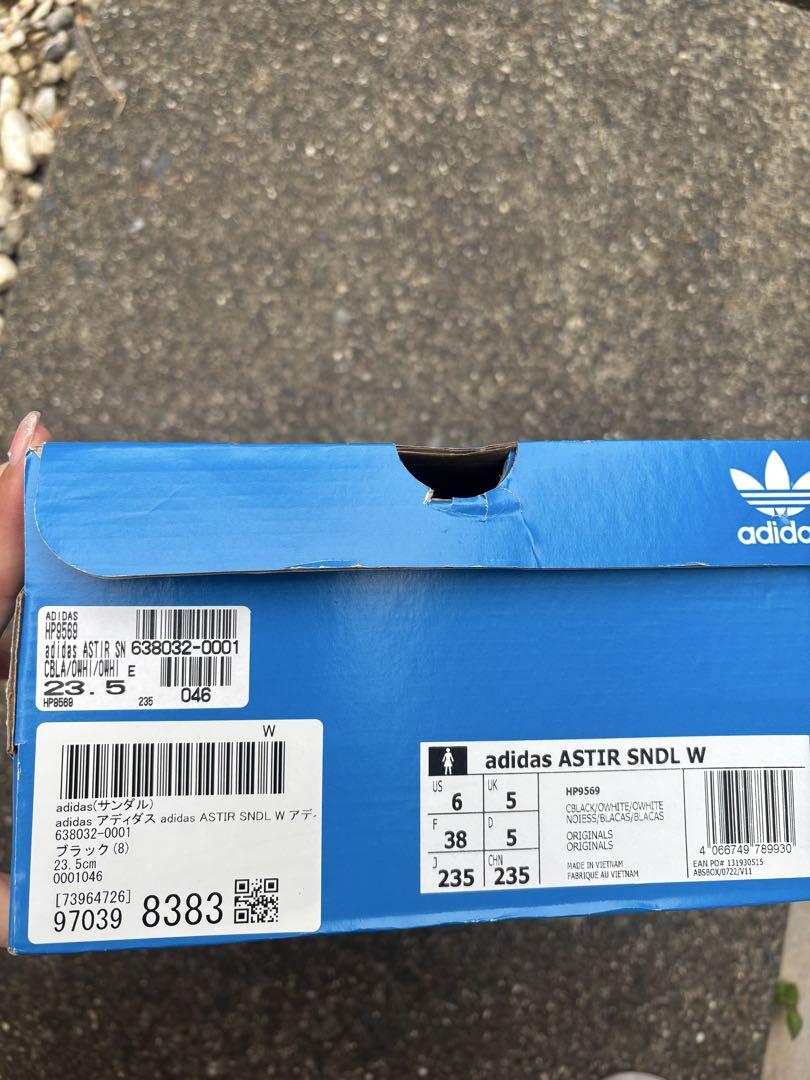 adidas ASTIR SNDL W ブラック