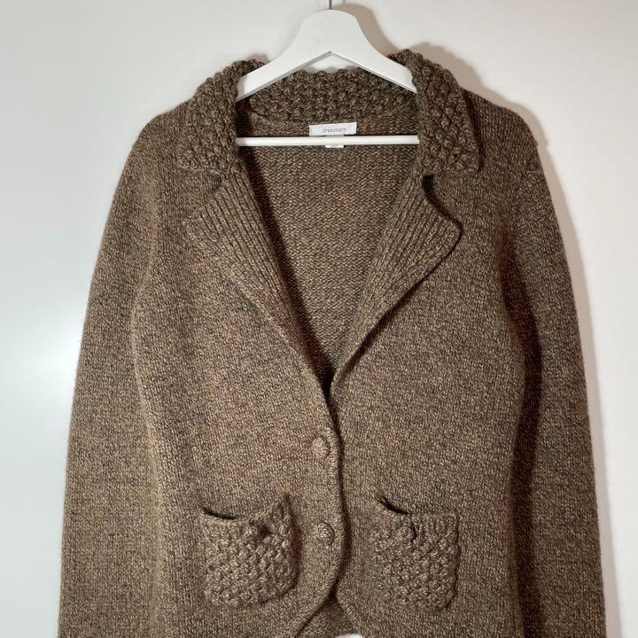 送料無料の商品 ロンドンガール❗️90sVINTAGEラムウール高品質❗️超美品【USA カーディガン