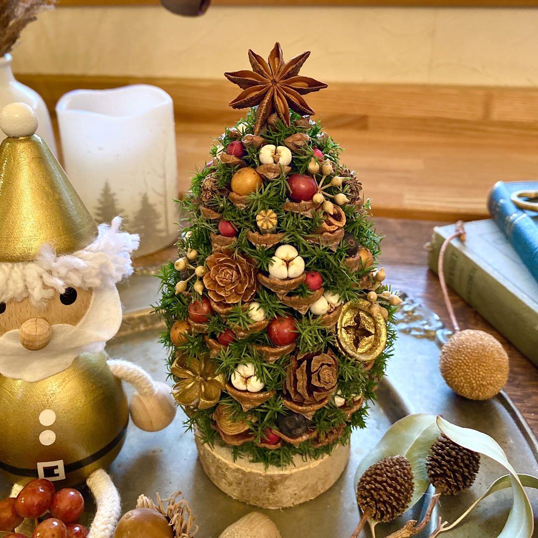 大王松 の 松ぼっくりツリー プリザーブド ドライフラワー ツリー クリスマス