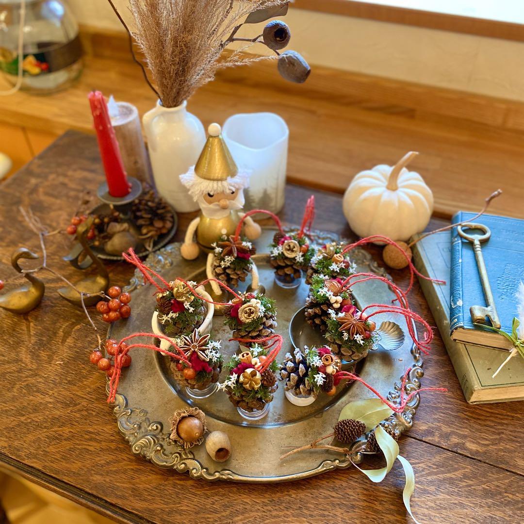 大王松 の 松ぼっくりツリー プリザーブド ドライフラワー ツリー クリスマス