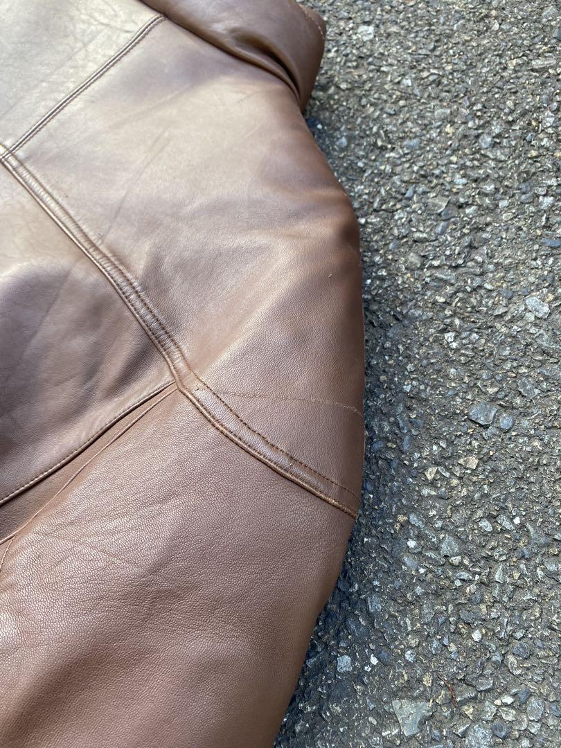 80's Eddie Bauer レザーダウンジャケット