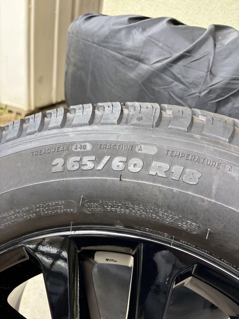 トヨタ 150 プラド ブラックエディション 純正タイヤアルミセット 18インチ