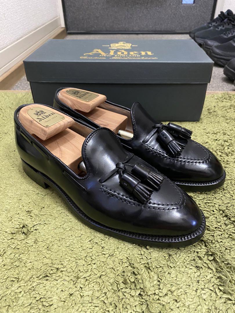 シューツリー付きオールデンAlden 664 タッセルローファーコードバン
