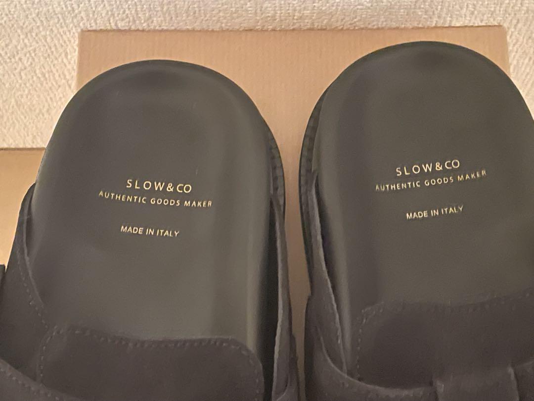靴 slow&co suede leather sandal