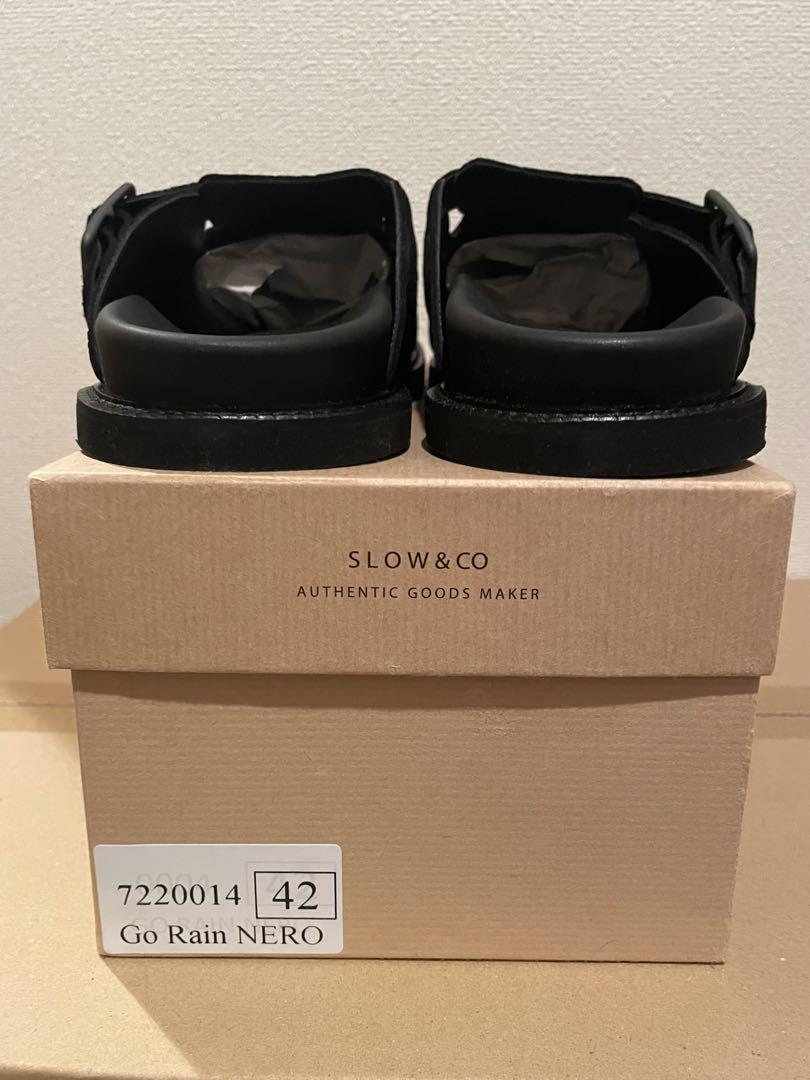 靴 slow&co suede leather sandal