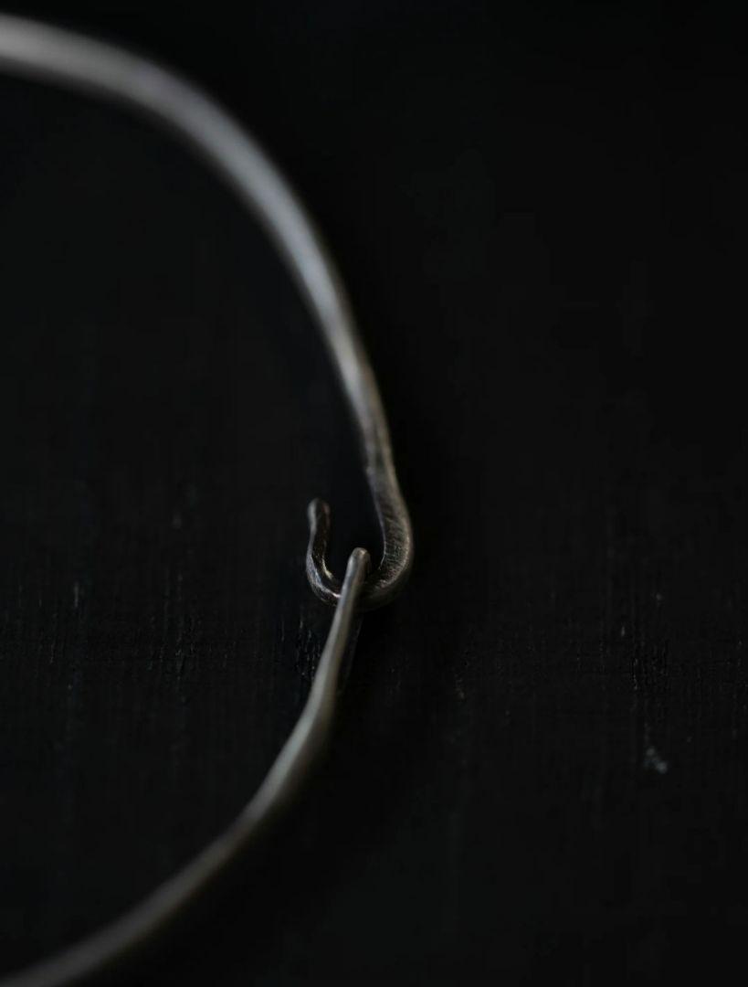 PRY Silver Hook Bangle [narrow]　シュウト