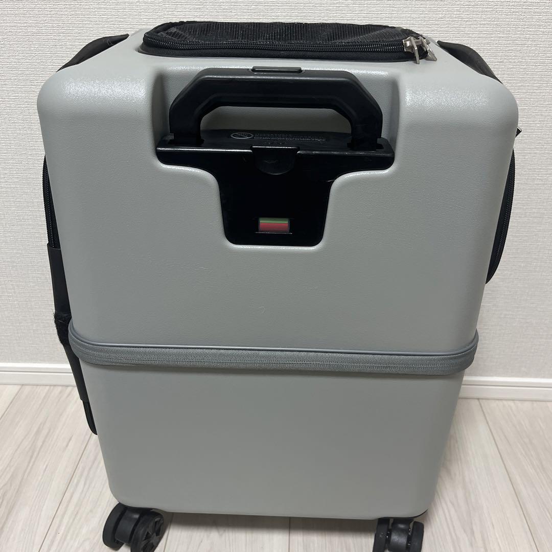 【最終値下げ】petico ペットキャリー Mサンドグレー 中型犬対応