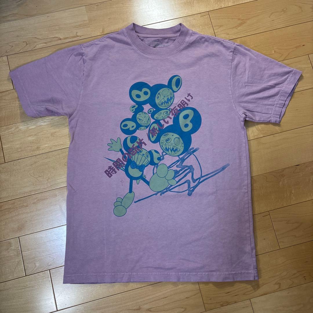 Travis Scott CJ x Fragment x 村上隆 ピンクTシャツ