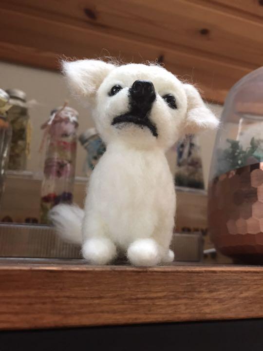 美品 羊毛フェルト ミックス犬 おもちゃ 人形