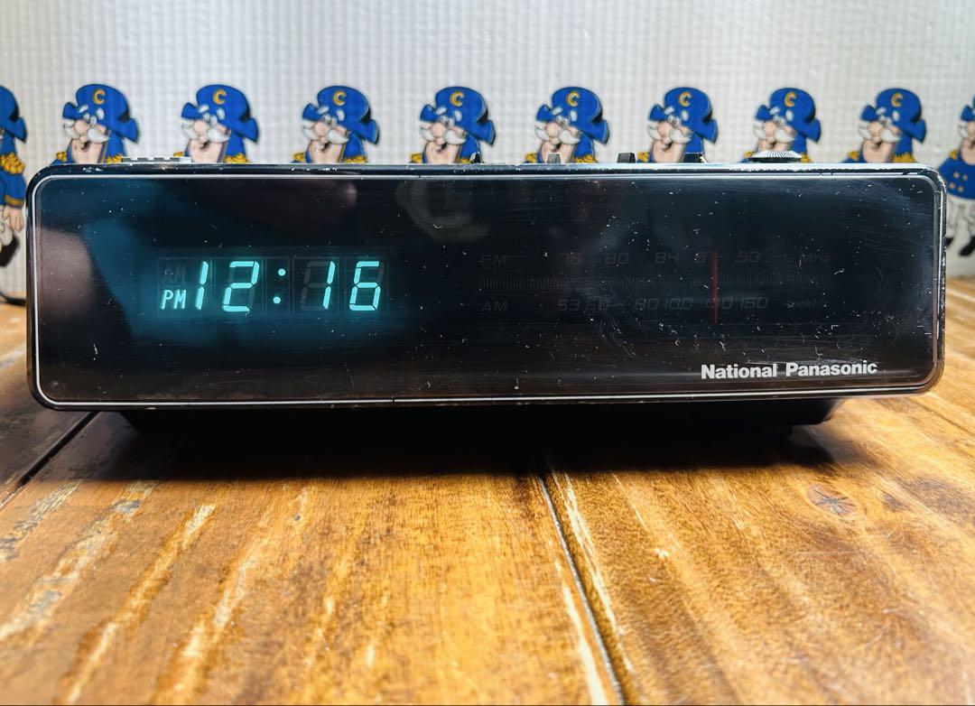 80' National Panasonic デジタルRC100ラジオ時計
