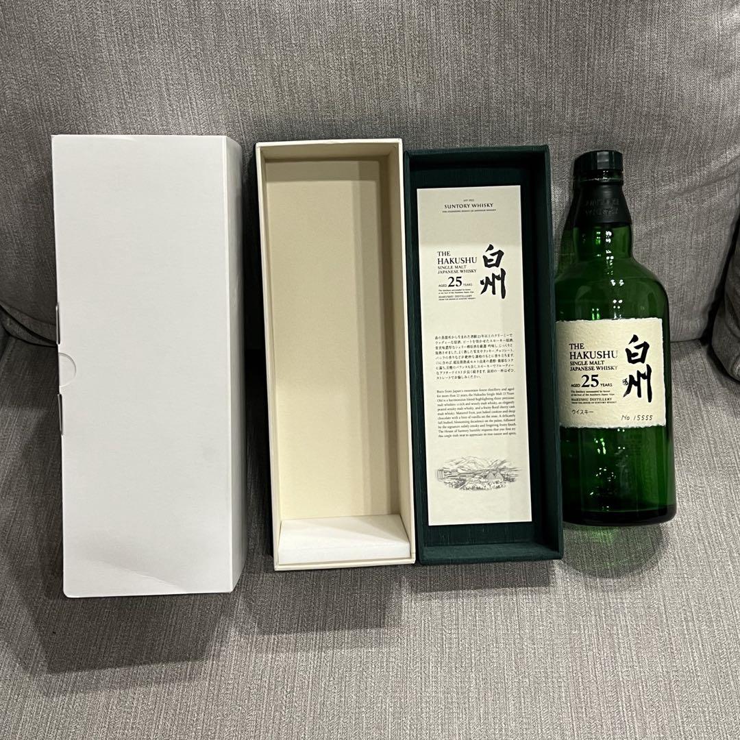 白州18年空瓶空箱セット 贅沢 白州18年 空瓶 空箱 セット 未洗浄 飲料・酒 ウイスキー