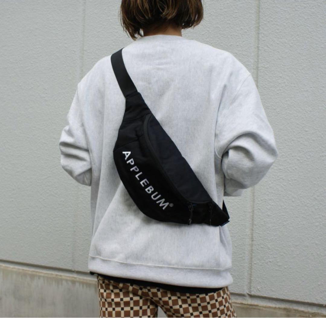 極美品　アップルバム　 ウエストバッグ ボディバッグ ブラック　黒　完売品