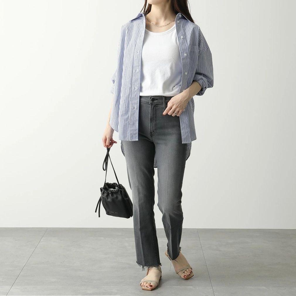 【試着のみ】ドゥーズィエムクラス マザー インサイダークロップ デニム グレー