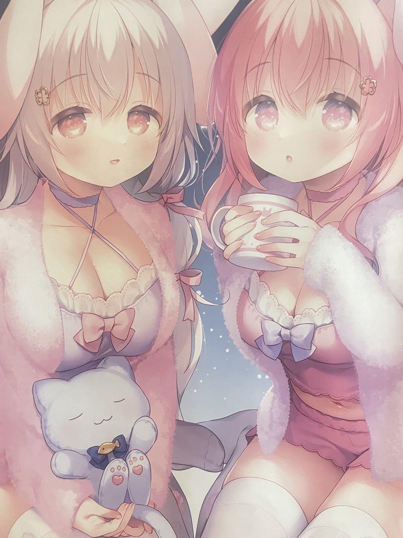♡完全完売品♡ 新品 うさ城まにଘ♡ଓ* くじ賞・:* B2タペストリー ♡うさ城まに新刊セット♡イラスト本グッズアクリルスタンド