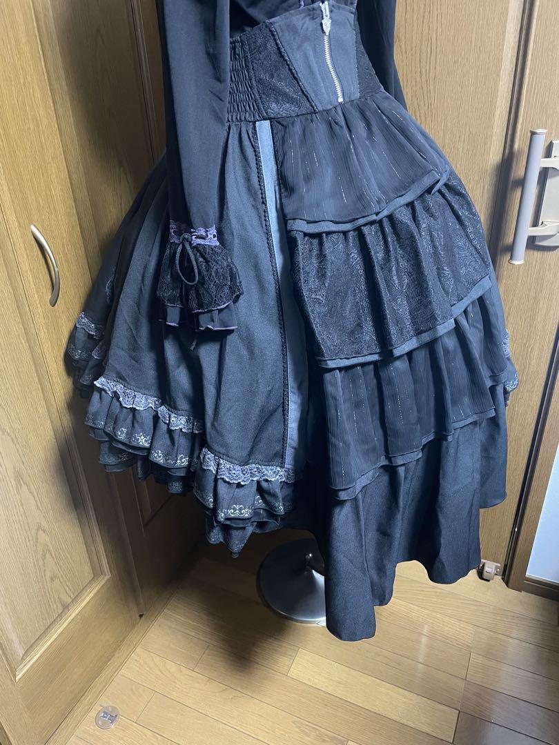 ozz oneste オッズオン オッズオネストエプロン付きスカート ozz oneste オッズオン オッズオネストエプロン付きスカート