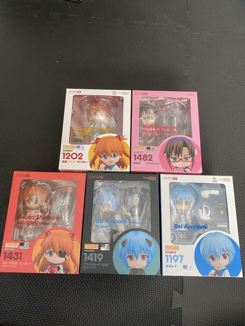 ねんどろいど 綾波 アスカ マリ 5体セットエヴァンゲリオン