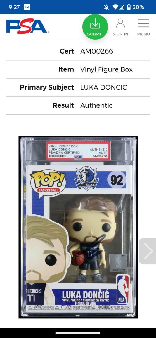 その他 Funko PSA Auto NBA Luka Doncic