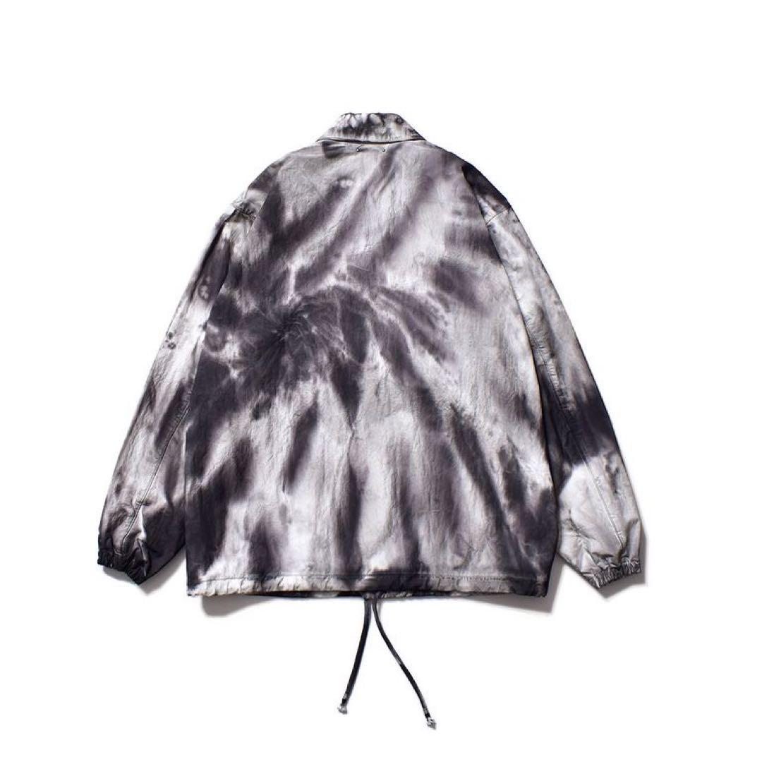 マインデニム　White Denim Marble Dye Coach JKT