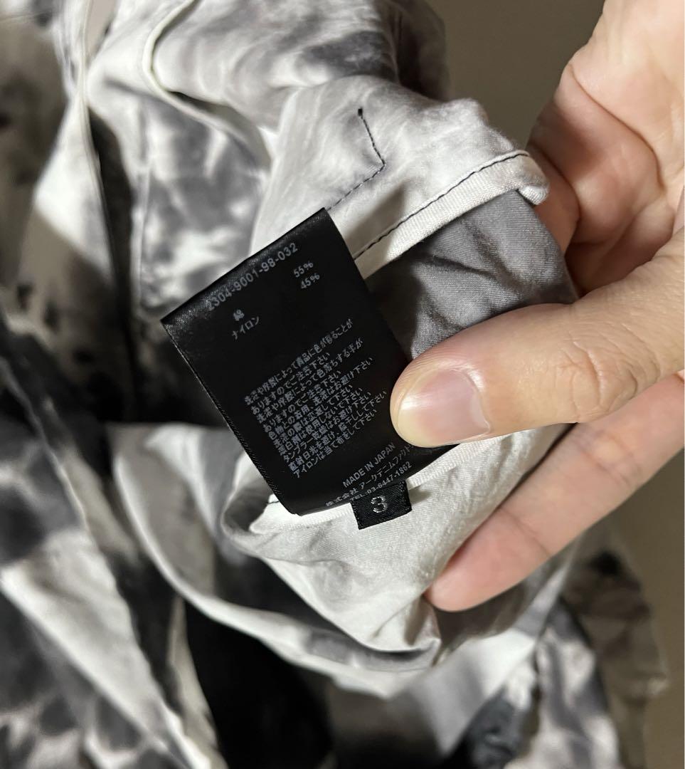 マインデニム　White Denim Marble Dye Coach JKT