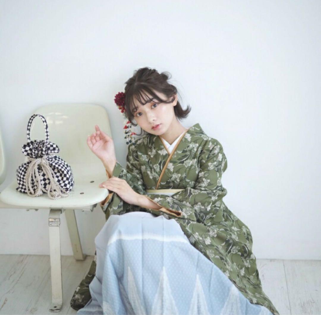 【新品】utatane 着物 袴セット 袴 91cm (153-158cm) 画像5