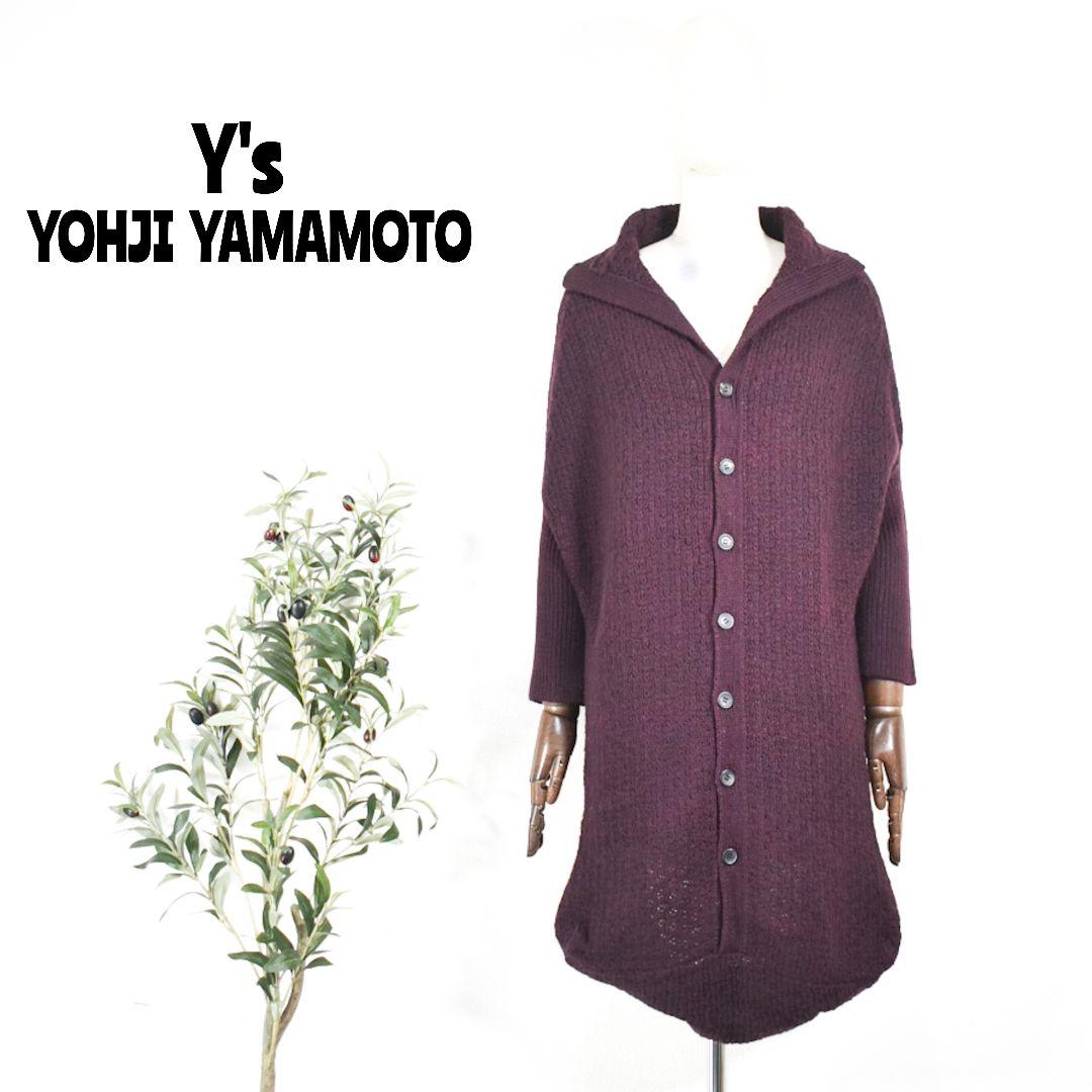 ★ Y's ワイズ ヨウジヤマモト ★変形 ニットワンピース モヘア ウールひざ丈ワンピース