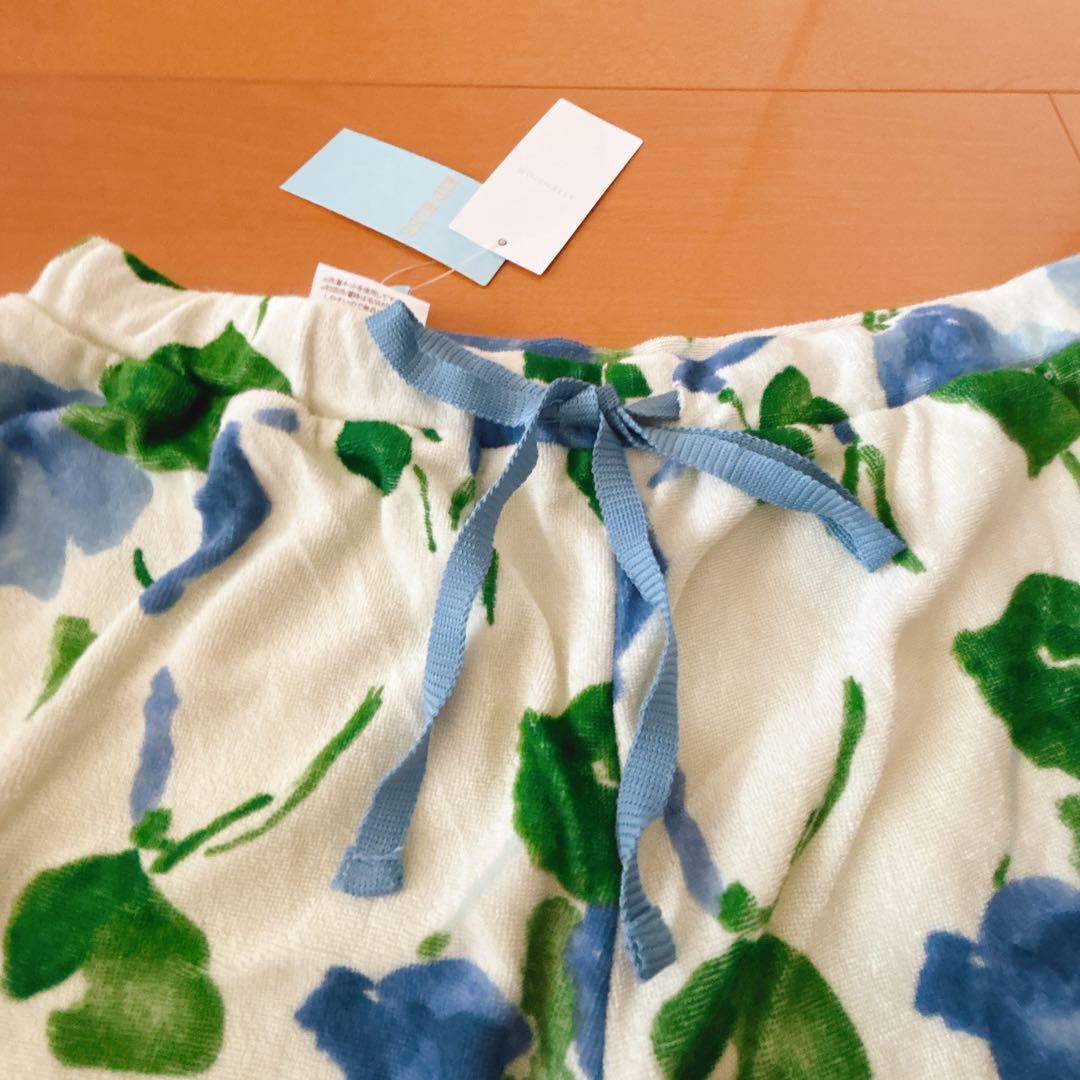 おすすめプライズ｜株式会社タイトー タグ付】キッドブルー 花柄 パイル地 ルームウェア パンツ ルームウェア・パジャマ