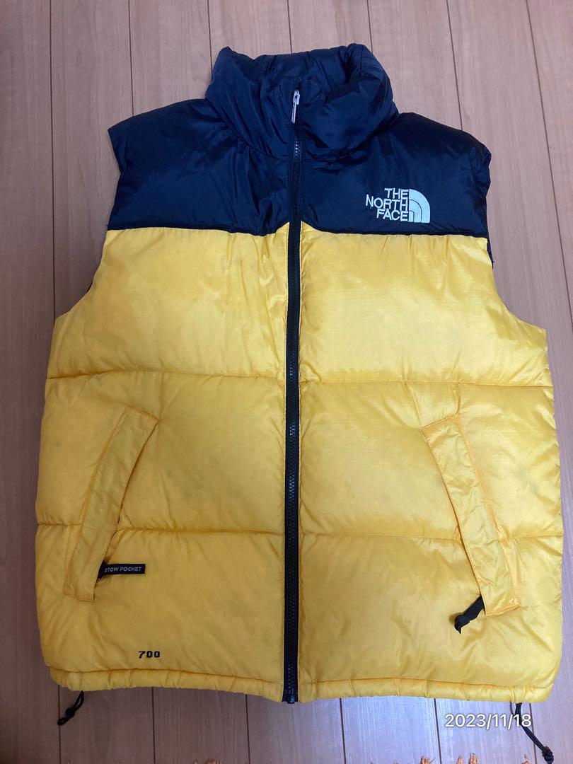 17年製 US企画 THE NORTH FACE 1996 Retro Nuptse Vest 黄 XXL