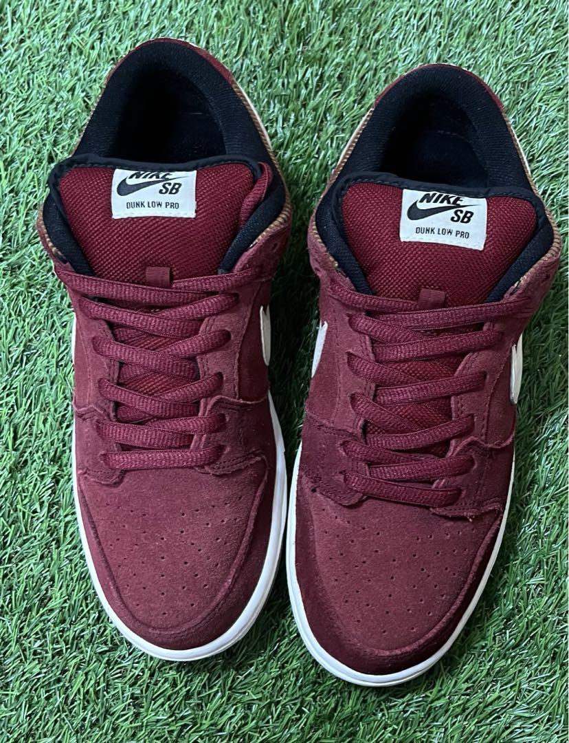 箱付き！NIKE DUNK LOW SB Corduroy Team Red