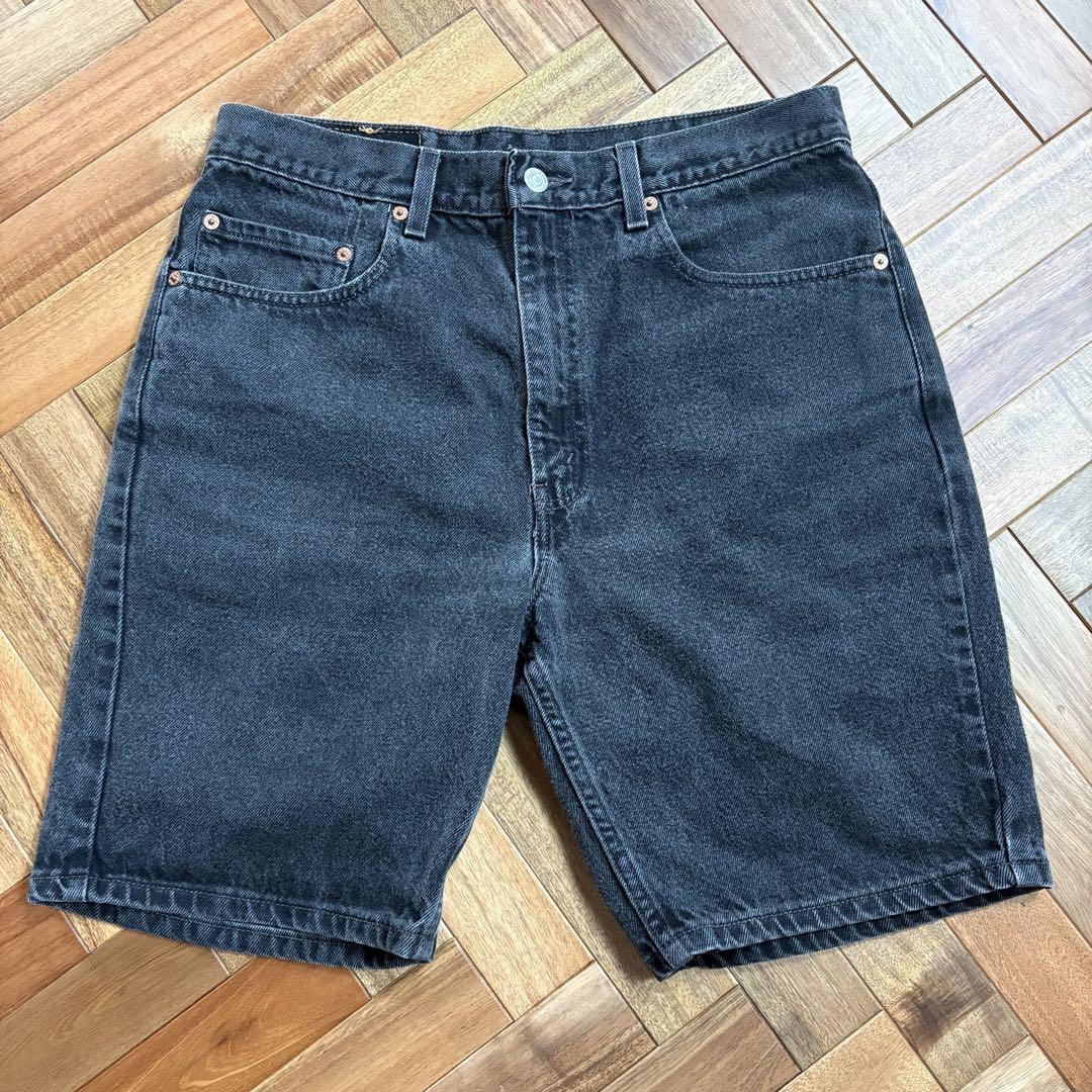 Levis リーバイス ブラックデニム ショーツ 505 メキシコ製 W34