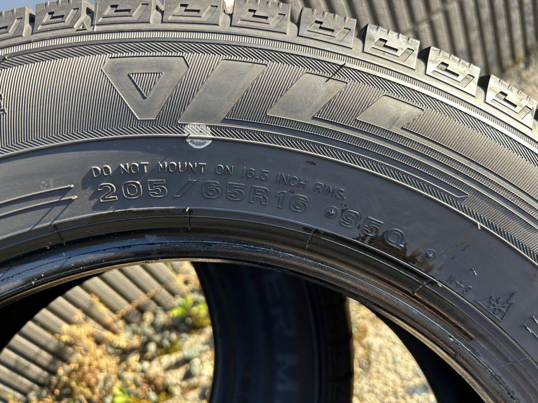②ダンロップ WM03 205/65R16 4本 バリ溝 2022年製 送料込み