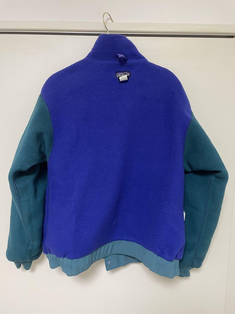 パタゴニア シェルドシンチラ ジャケット キッズ XL グリーン系 USA製