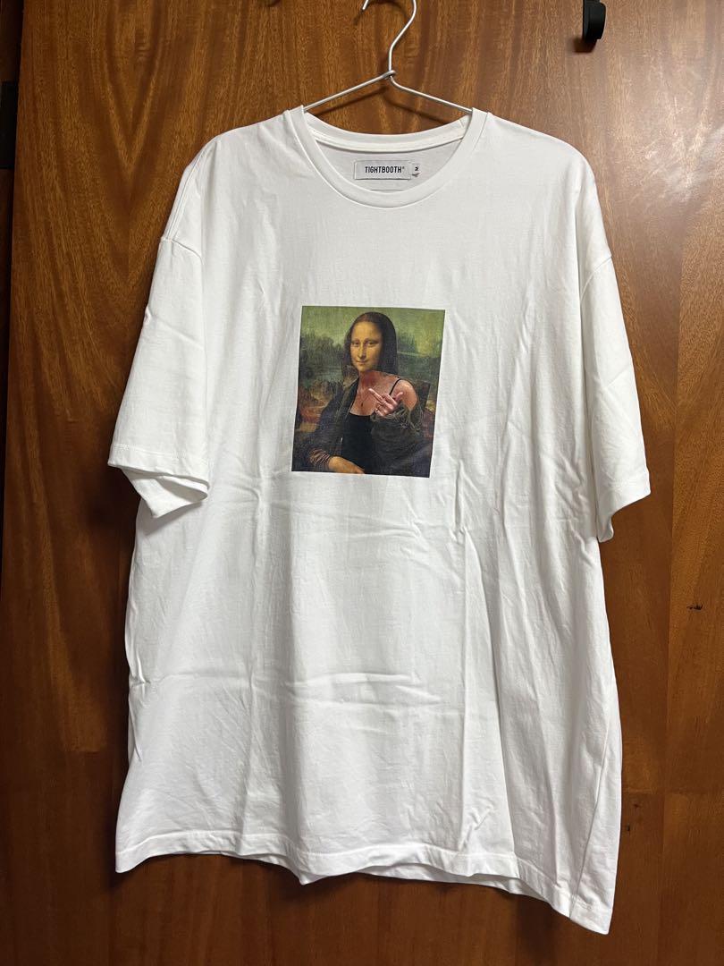 TIGHTBOOTH】半袖モナリザTシャツ White