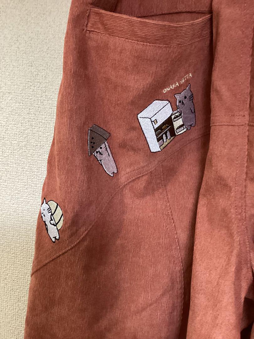 【パリティ】ネコおでん刺繍パンツ【土日限定500円割引中】
