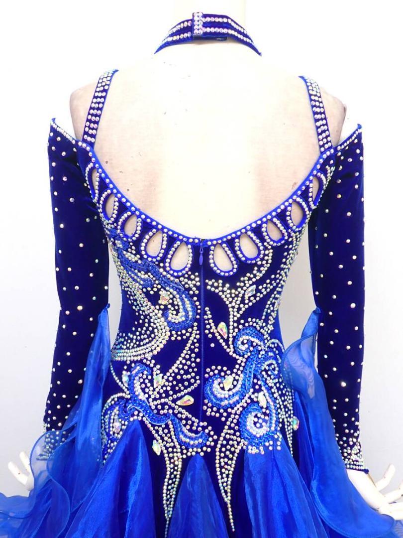 美品 社交ダンス衣装】ゴールド YANAGIDA ラテン ドレス