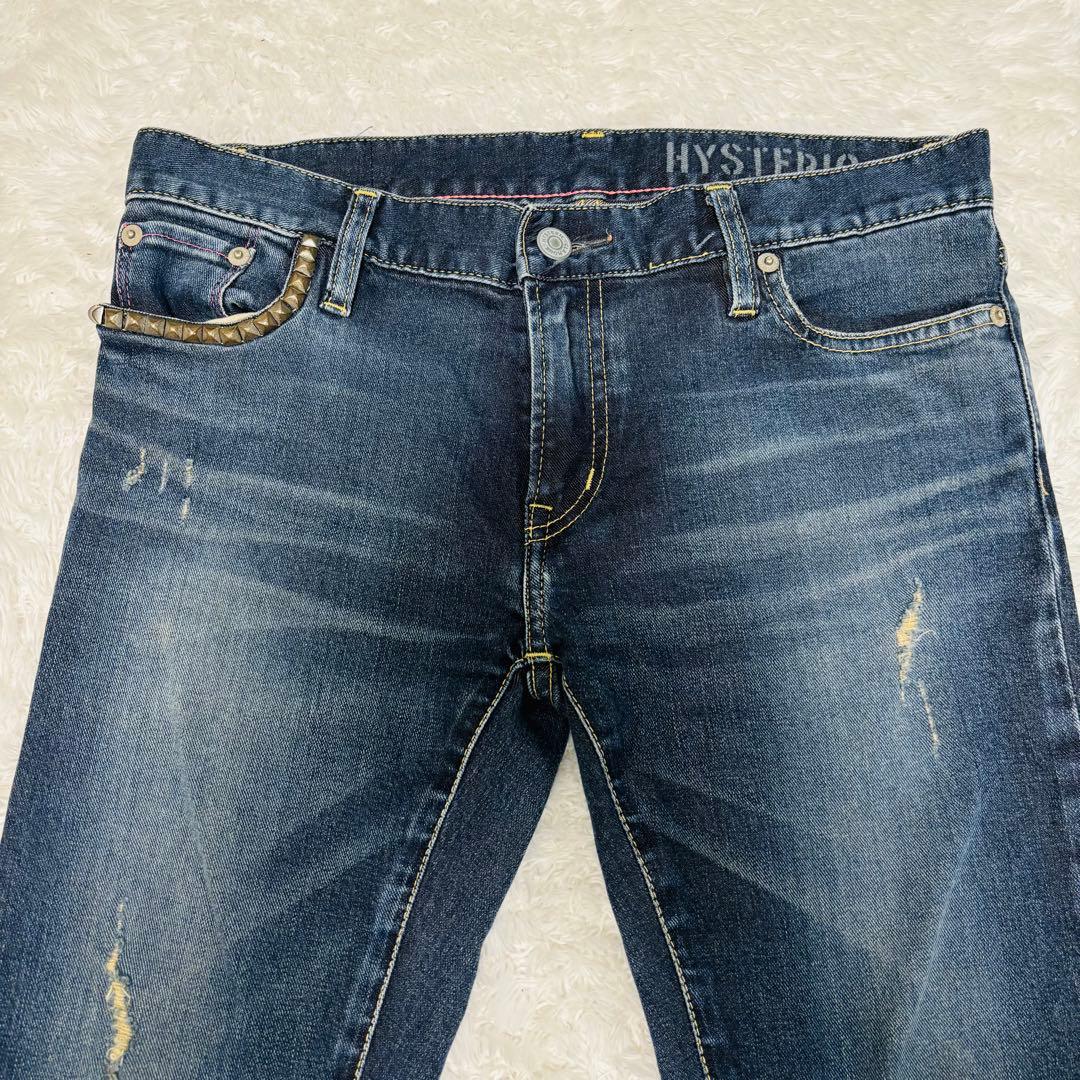 裾ジップ スキニー