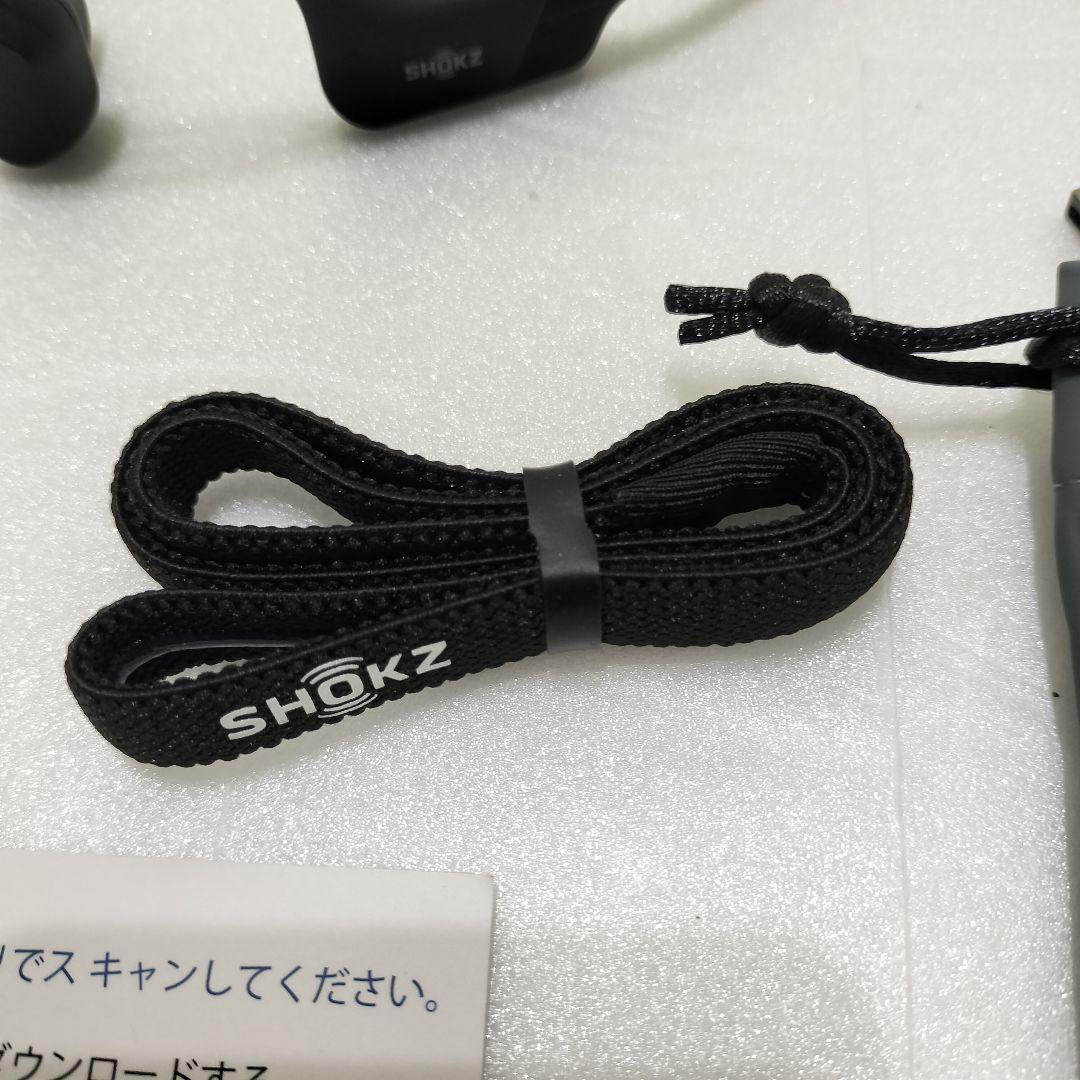 SHOKZ OPENRUN 骨伝導イヤホン ブラック 収納ケース付き S803
