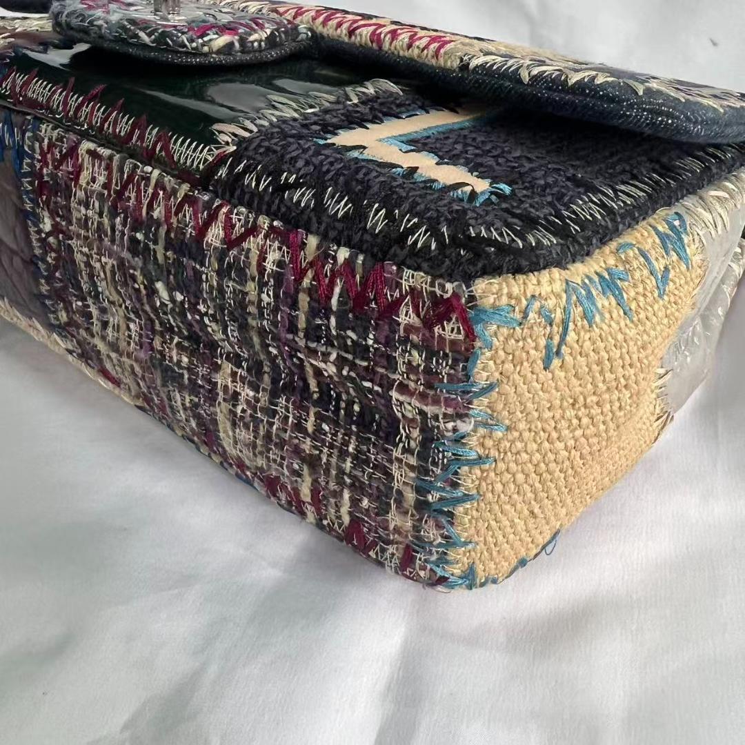 CHANEL シャネル バッグ パッチワーク デニム マルチカラー ショルダー CHANEL シャネル バッグ パッチワーク デニム マルチカラー ショルダー